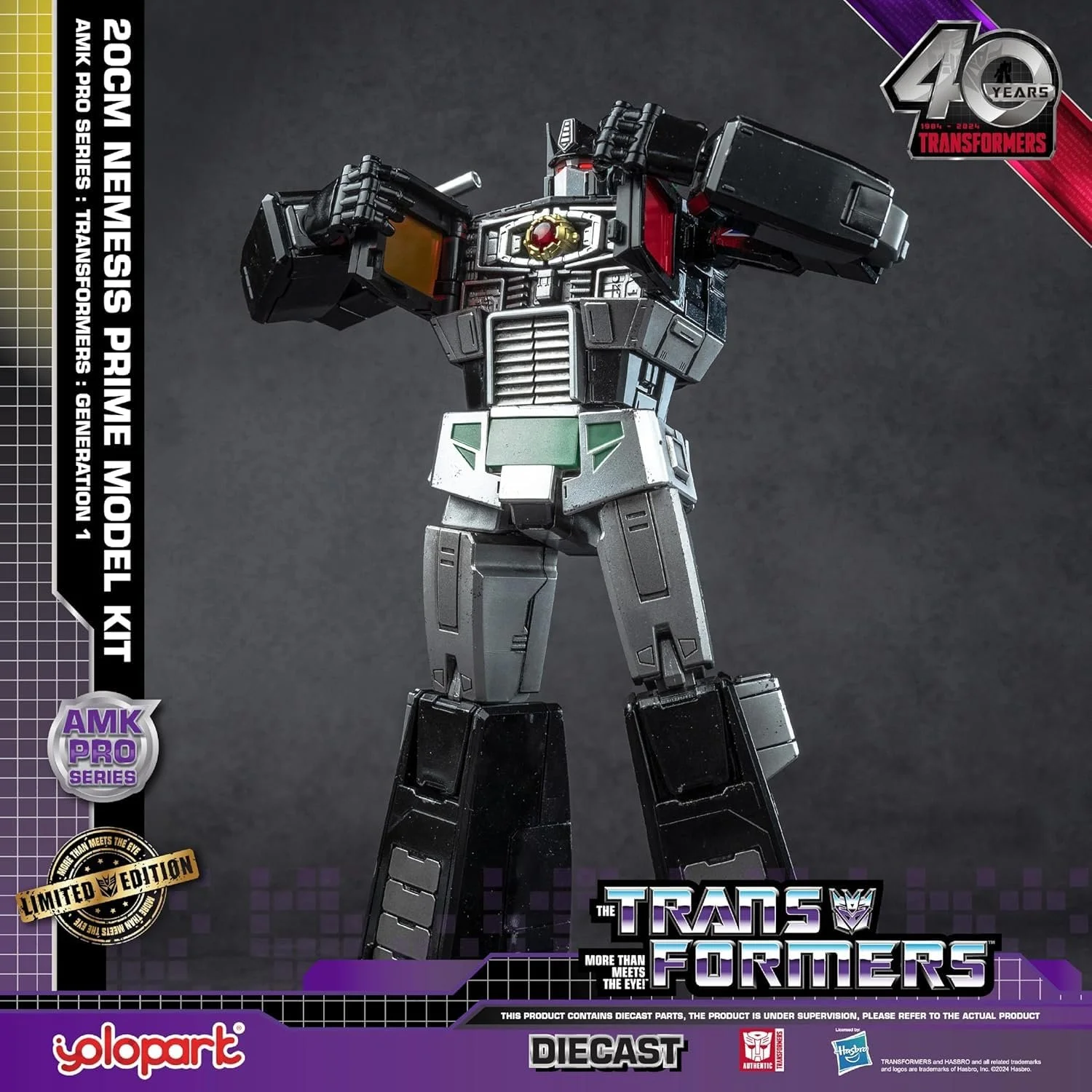 Фігурка YOLOPARK Transformers G1 AMK PRO Nemesis Prime Improved Armament 7,87 дюйма, фото №4