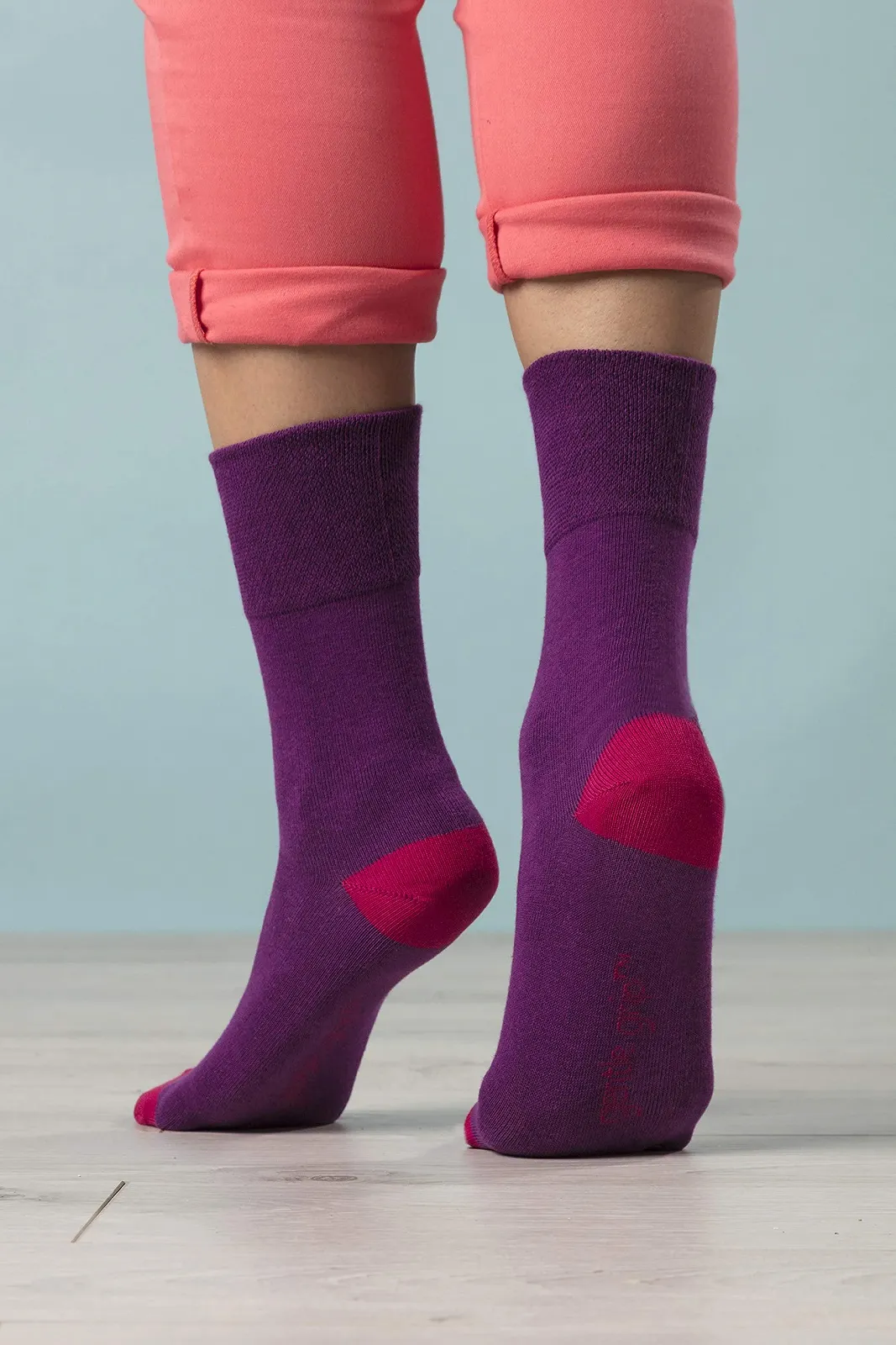 Носки Gentle Grip Patterned Sock Shop Женские 3 пары Размер UK 4-8 Розовый цветочный, фото №3