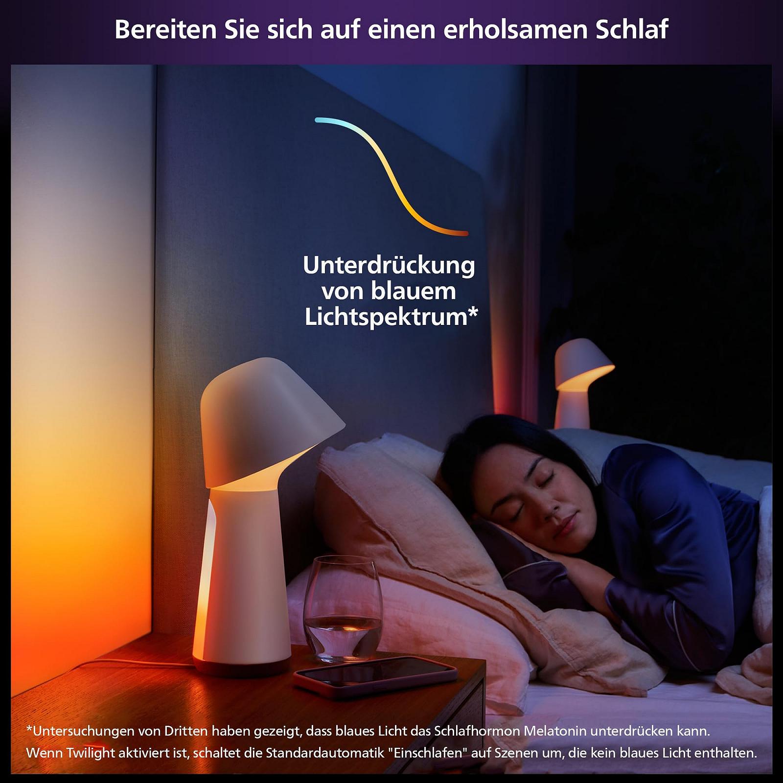 Настільна лампа Philips Hue Twilight Smart White and Coloured Light Bluetooth Білий, фото №3