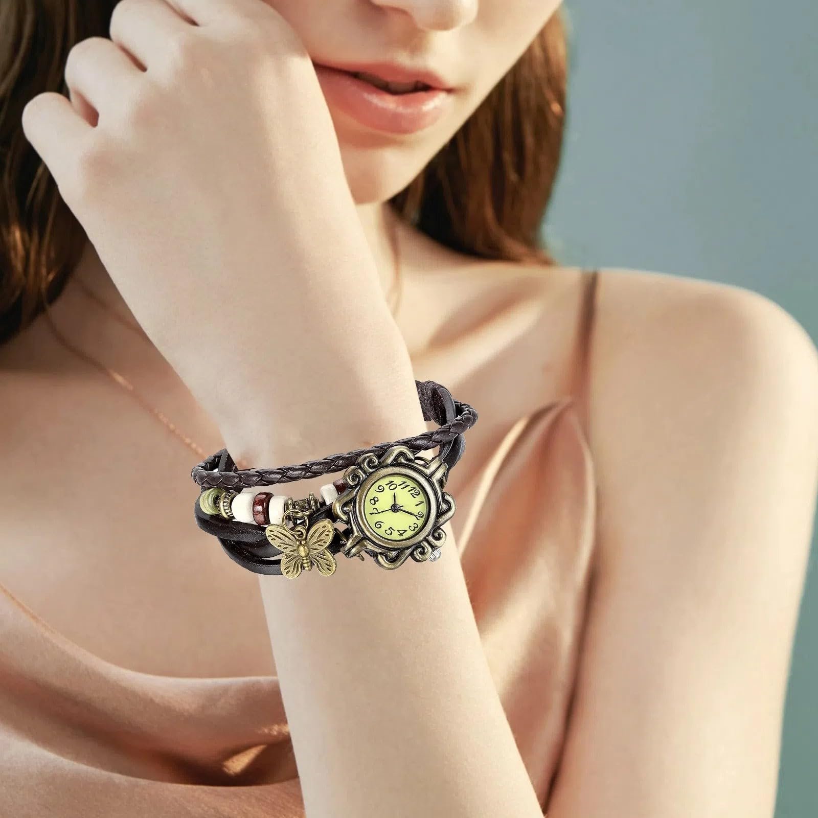 Женские часы Generisch Кварцевые Аналоговые Винтажные Подвеска Наручные часы Ручной работы Плетеные Повседневные Мужские Женские Модные часы, фото №4 Женские часы Generisch Кварцевые Аналоговые Винтажные Подвеска Наручные часы Ручной работы Плетеные Повседневные Мужские Женские Модные часы, фото №4