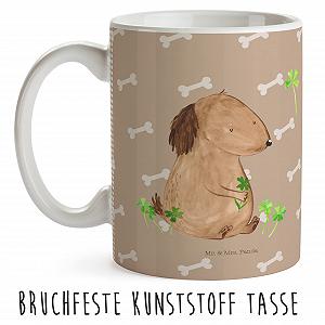 Кухоль Mr. & Mrs. Panda Дитячий Собака Трилисник Пластиковий synthetic.ua - Фото 1