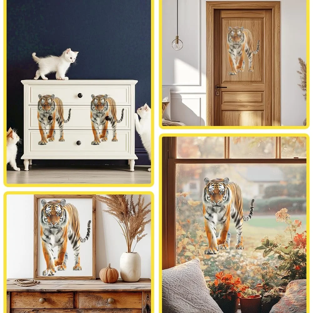 Наклейки для меблів WEBEEDY 3 штуки Тигр 30 x 15 см, фото №3 Наклейки для меблів WEBEEDY 3 штуки Тигр 30 x 15 см, фото №3