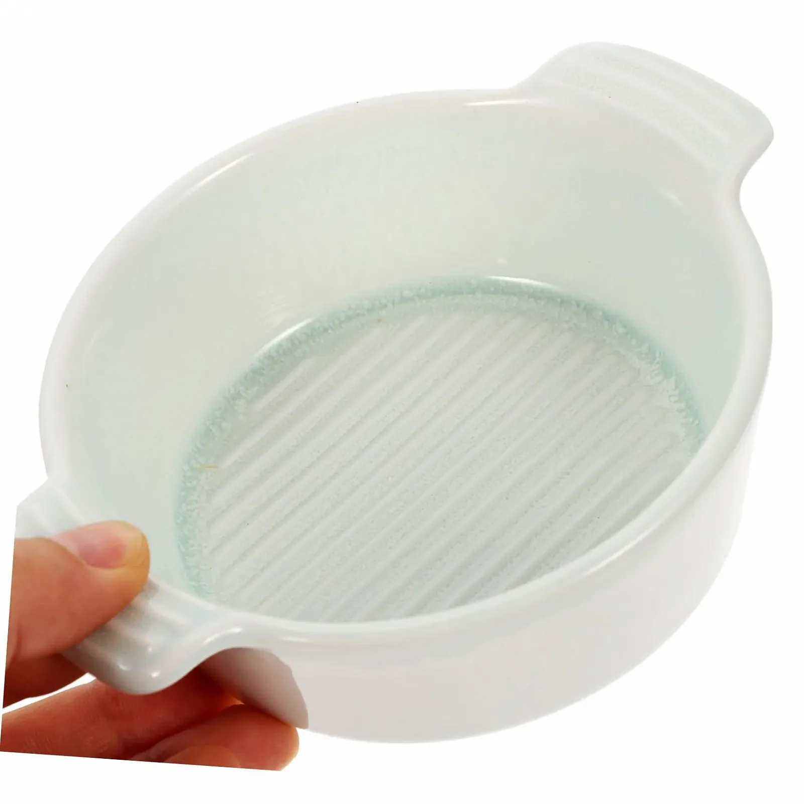 Миска для запікання VALICLUD керамічна кругла з двома ручками термостійка, фото №9