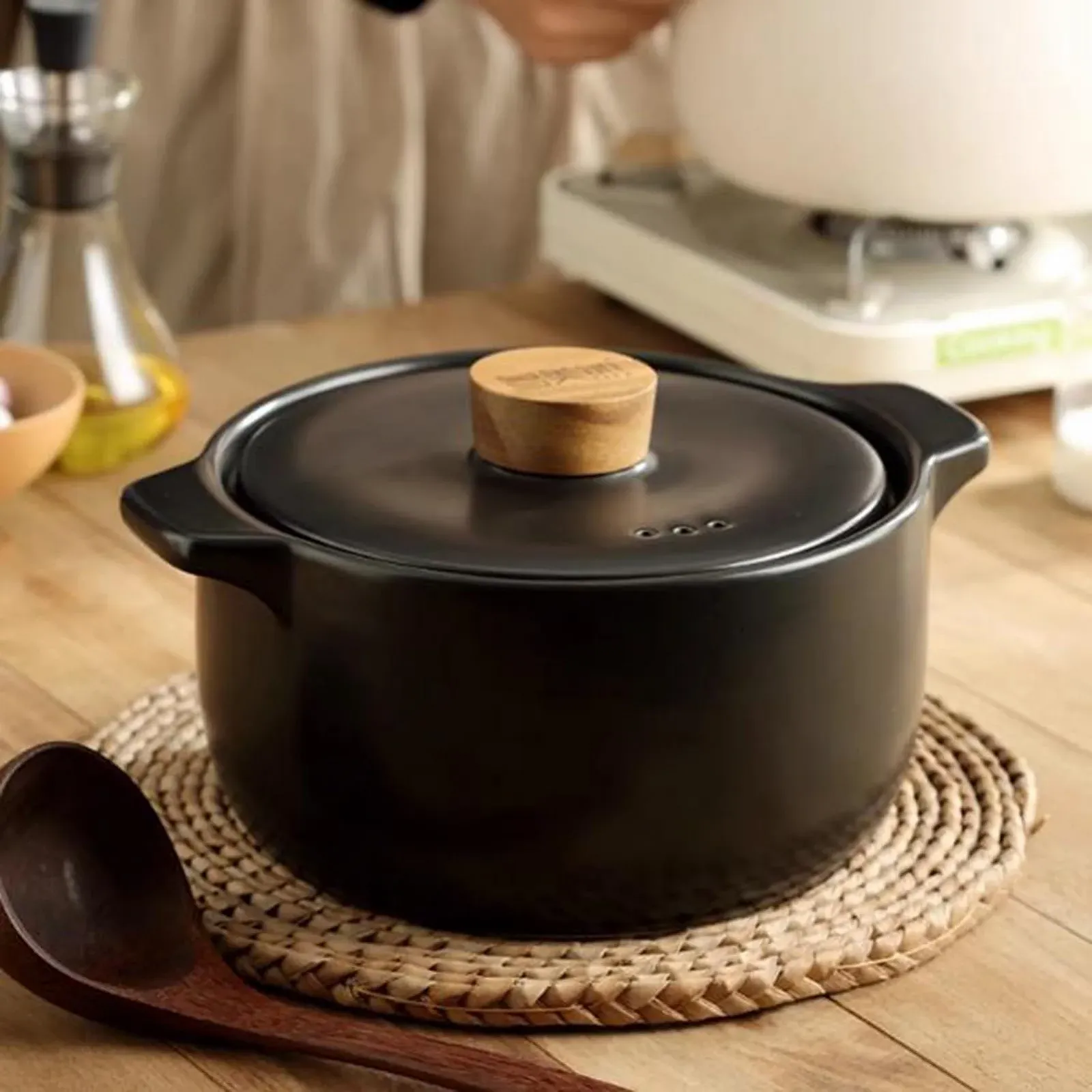 Каструля для запікання керамічна багатофункціональна для духовки, фото №5