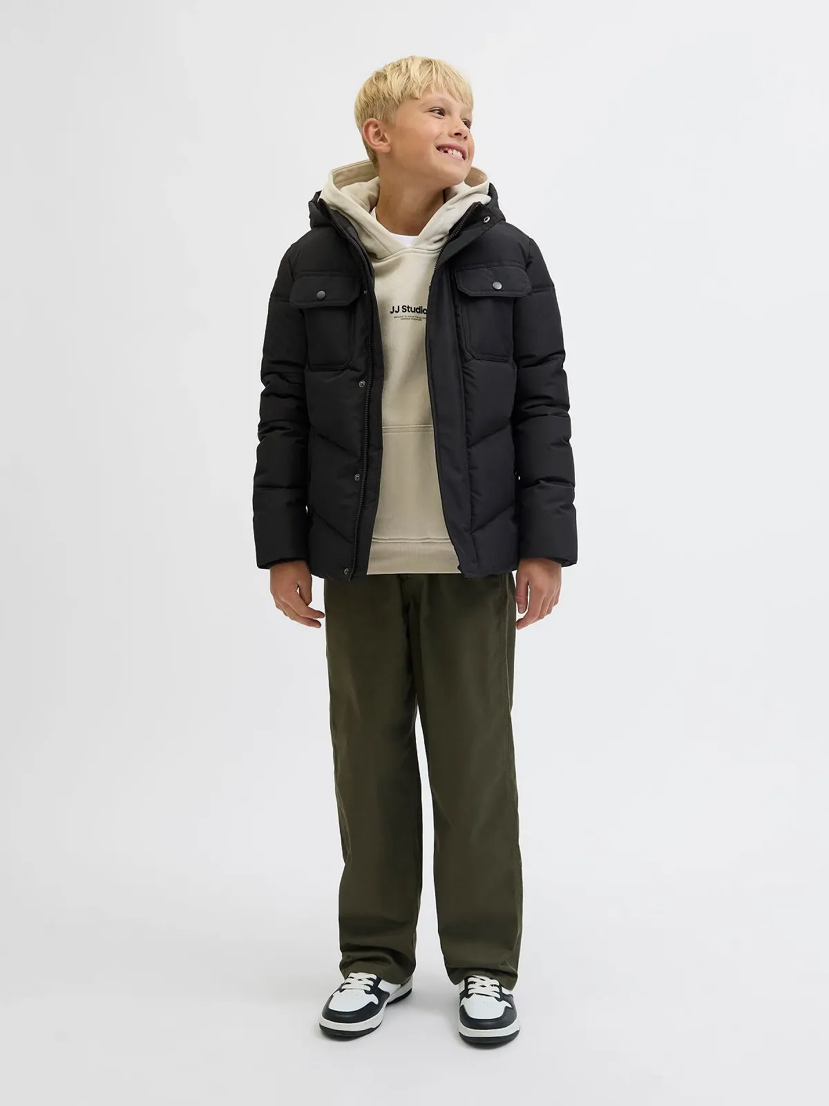 Куртка стьобана для хлопчика JACK & JONES Junior, фото №4