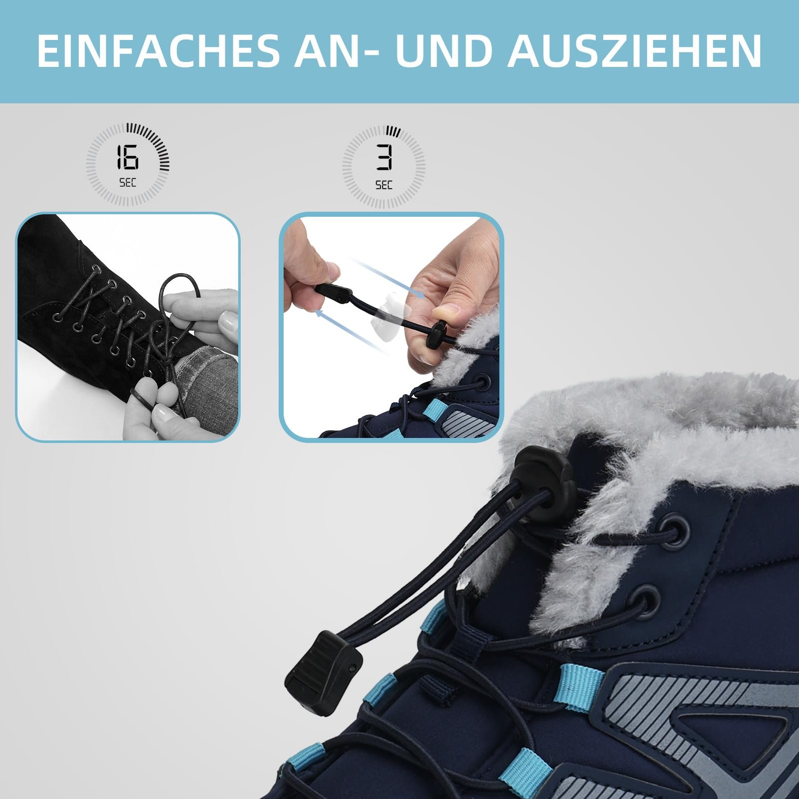 Черевики Mabove зимові для бігу по пересіченій місцевості чоловічі та утеплені, фото №5 Черевики Mabove зимові для бігу по пересіченій місцевості чоловічі та утеплені, фото №5
