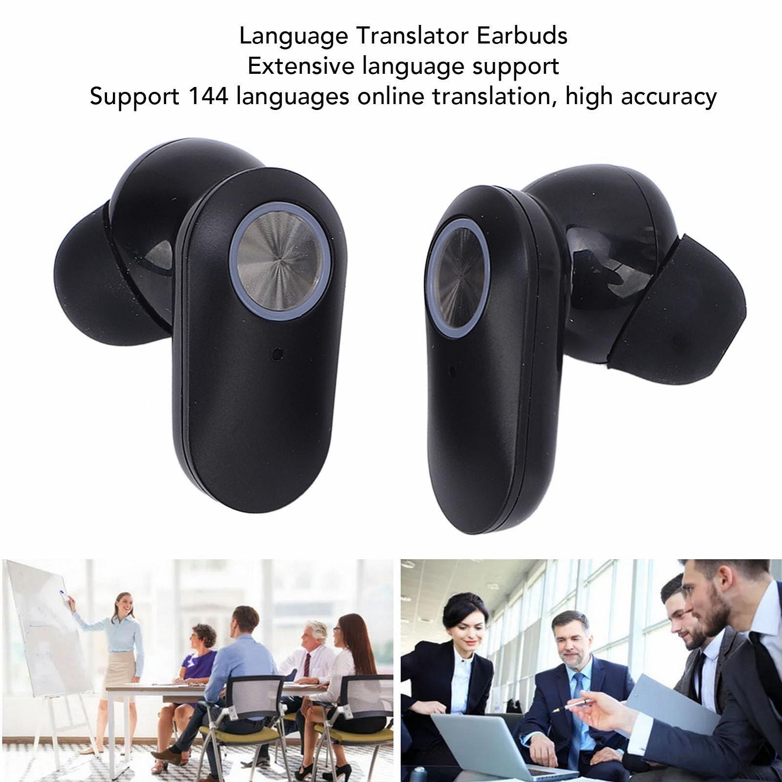 Навушники для перекладу мови, 144 мови онлайн, пристрій двостороннього перекладу, Bluetooth, фото №4