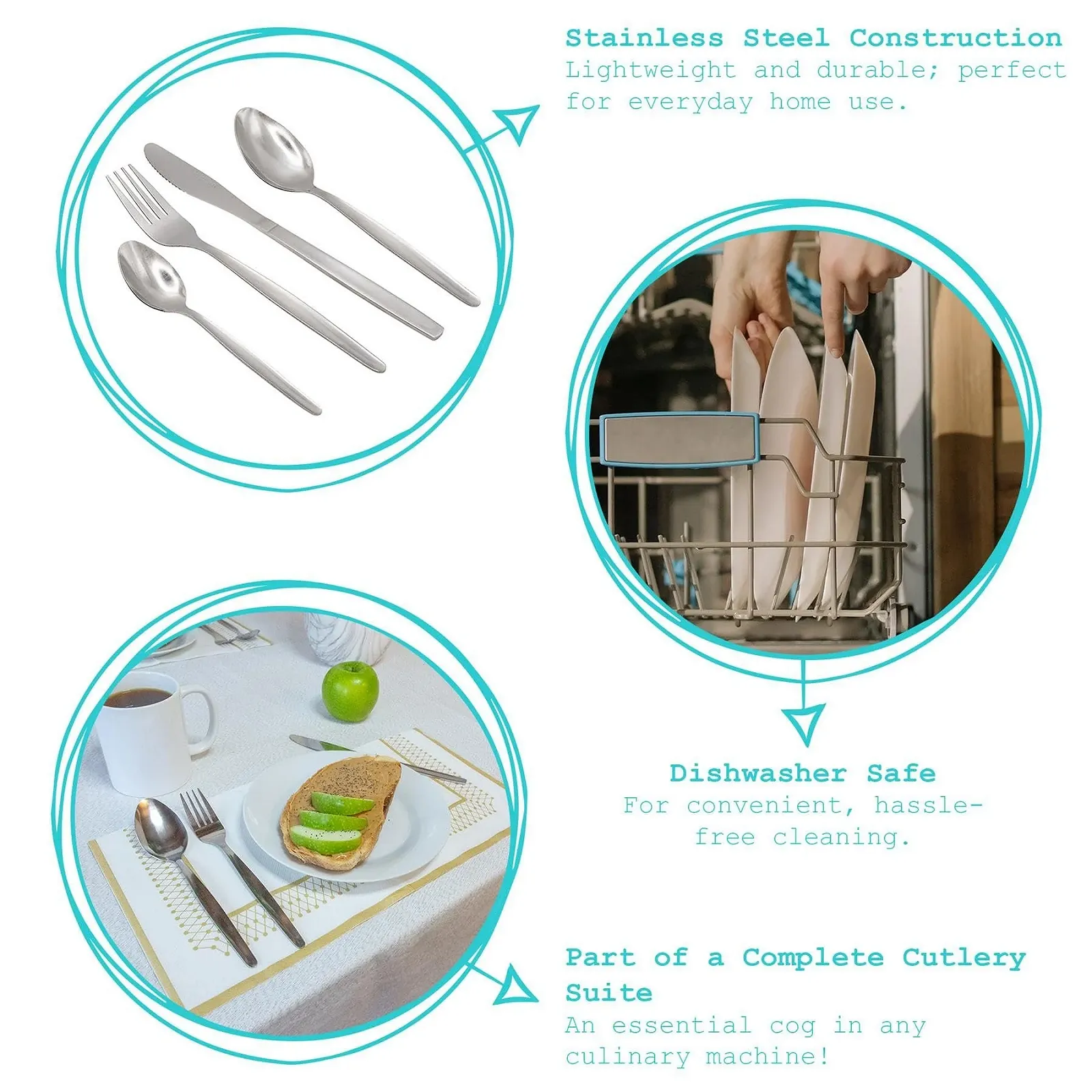 Ложка чайная Argon Tableware Economy Stainless Steel Silver, 135 см, 24 шт, фото №2