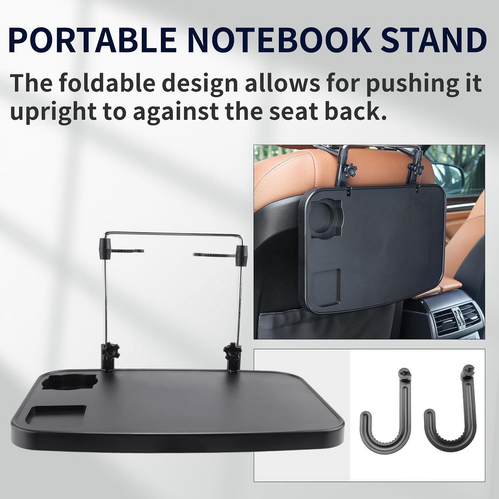 Автомобільний столик-підставка для ноутбука складаний Тримач для їжі та напоїв, фото №3
