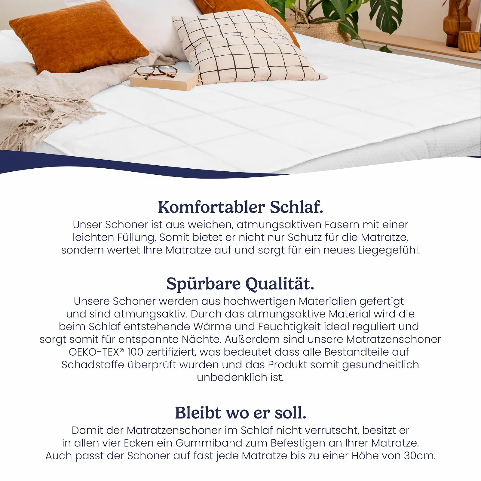 Защитный наматрасник 200 x 200 см, фото №6