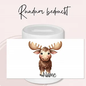 Скарбничка GRAZDesign Elk керамічна персоніфікована лосик synthetic.ua - Фото 1