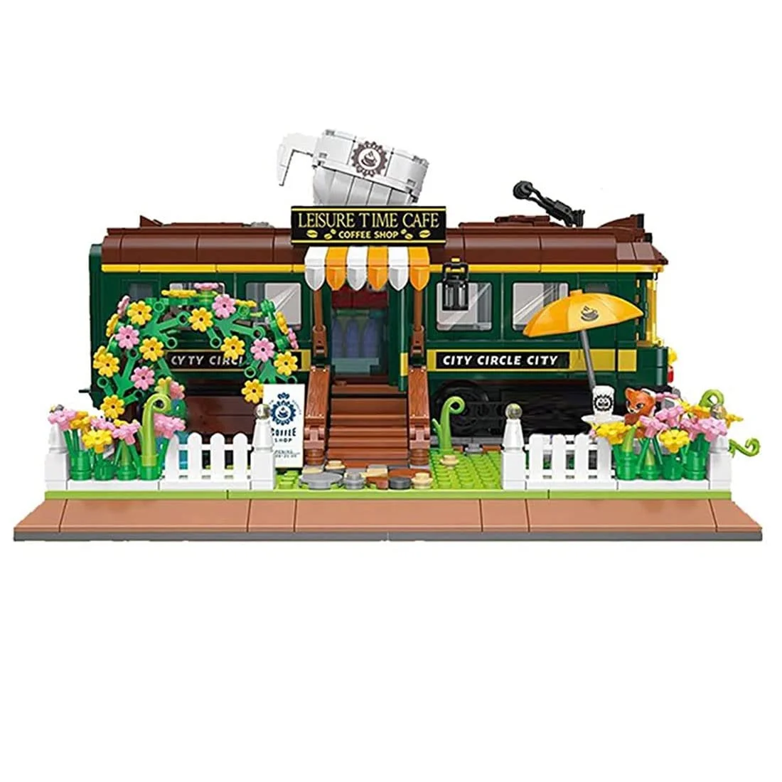 Конструктор Кафе Поезд AKOGD Модель Здания, фото №8 Конструктор Кафе Поезд AKOGD Модель Здания, фото №8