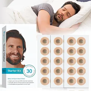 Полоски на нос 30 пар, клипса против храпа, эффективный - Фото 1