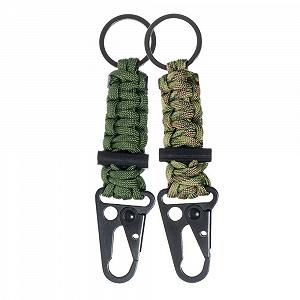 Паракорд West Coast Paracord Військовий 7-жильний 250 кг Type III Survival Keychain Test String, Olive Drab + Multi Camo - Фото 1