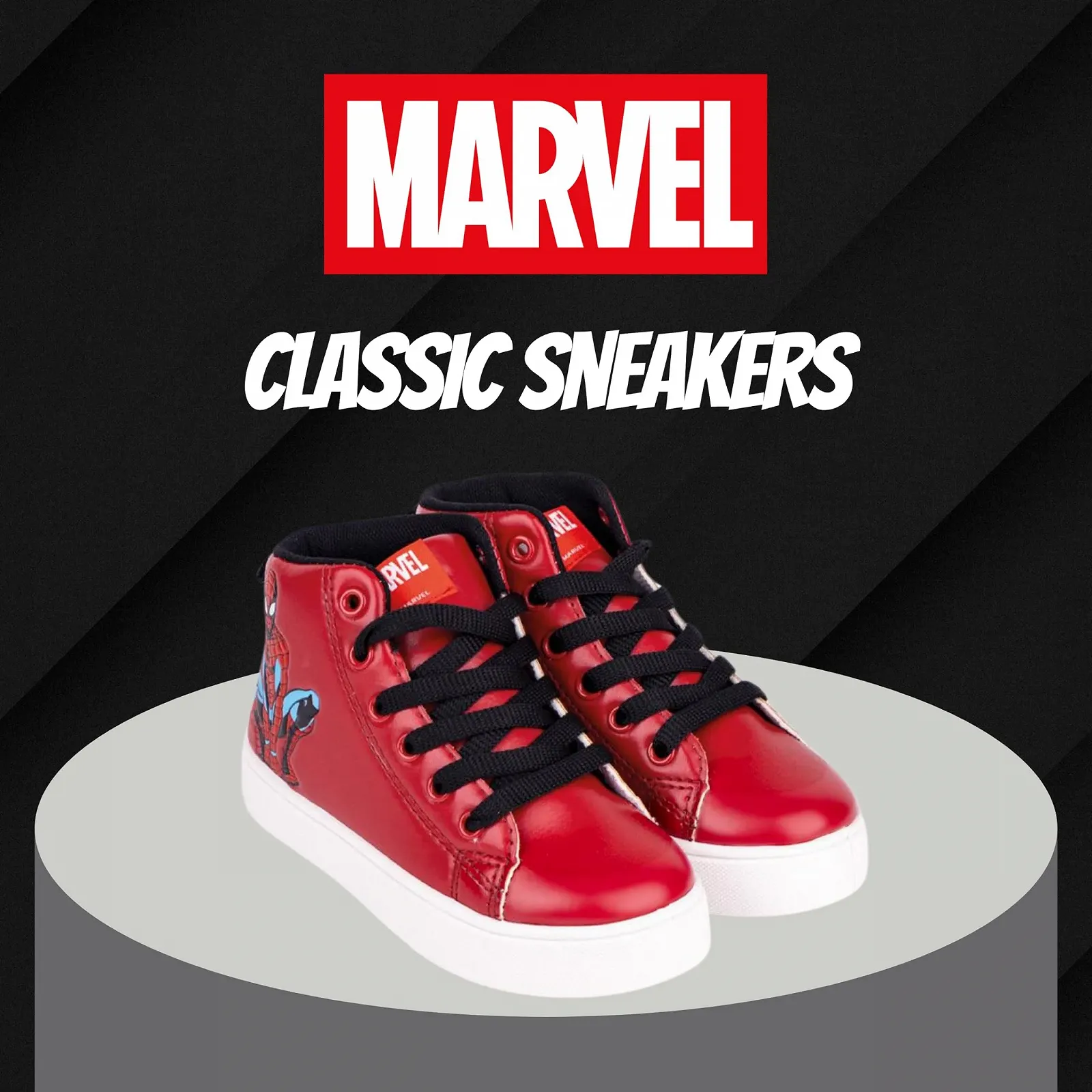 Кроссовки Marvel Человек-паук Детские кроссовки Дизайн супергероя Высокие детские кроссовки Размеры UK 8-13, фото №3 Кроссовки Marvel Человек-паук Детские кроссовки Дизайн супергероя Высокие детские кроссовки Размеры UK 8-13, фото №3