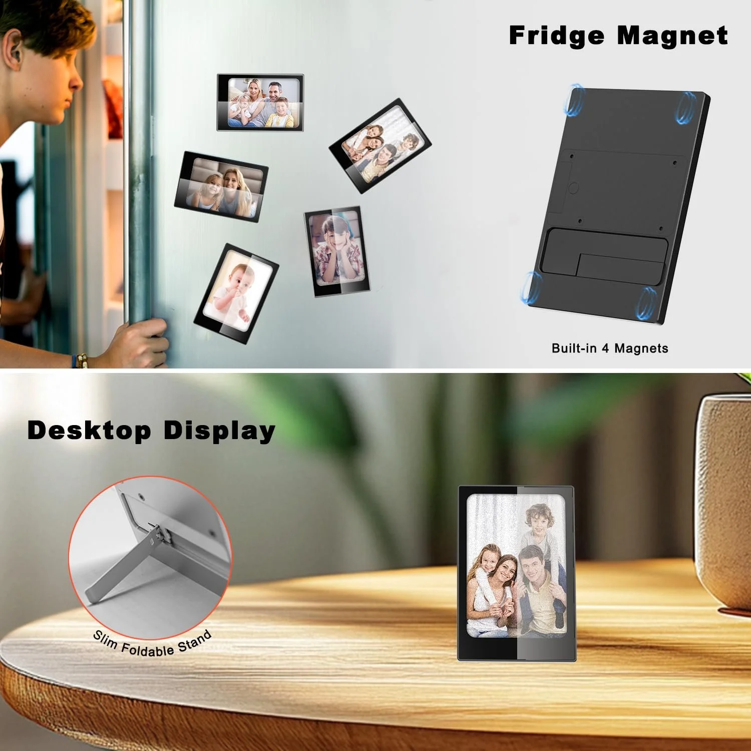 Цифрова фоторамка TBAKSOLA 4.0 дюйма E Ink 768 x 528 IPS Four-Colour Ink Screen, фото №6 Цифрова фоторамка TBAKSOLA 4.0 дюйма E Ink 768 x 528 IPS Four-Colour Ink Screen, фото №6