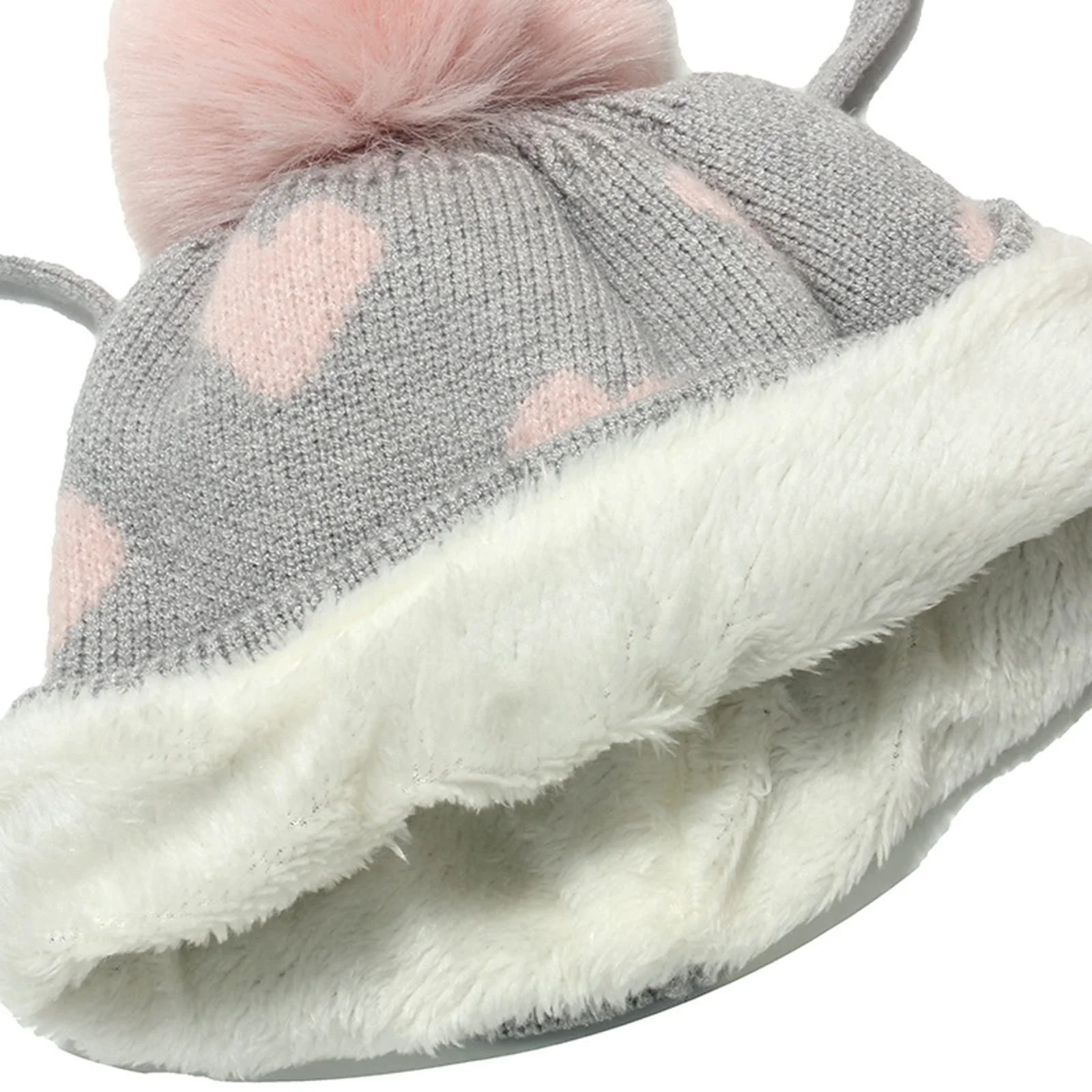 Дитяча шапка флісова зимова, шапка-шарф з помпоном, фото №4 Дитяча шапка флісова зимова, шапка-шарф з помпоном, фото №4