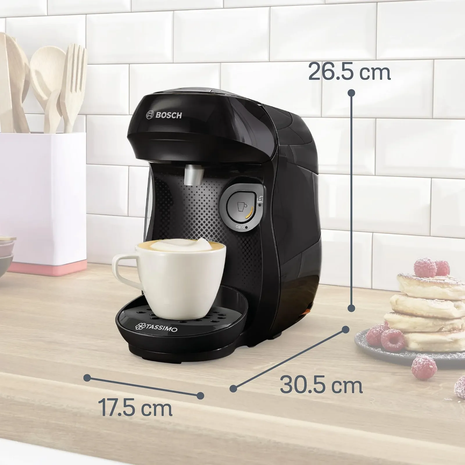 Капсульная кофемашина Bosch Tassimo Happy Friendly TAS102E, более 70 напитков, подходит для всех чашек, автоматическое отключение, 1400 Вт, черный, фото №2 Капсульная кофемашина Bosch Tassimo Happy Friendly TAS102E, более 70 напитков, подходит для всех чашек, автоматическое отключение, 1400 Вт, черный, фото №2