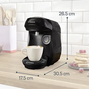 Капсульная кофемашина Bosch Tassimo Happy Friendly TAS102E, более 70 напитков, подходит для всех чашек, автоматическое отключение, 1400 Вт, черный synthetic.ua - Фото 1