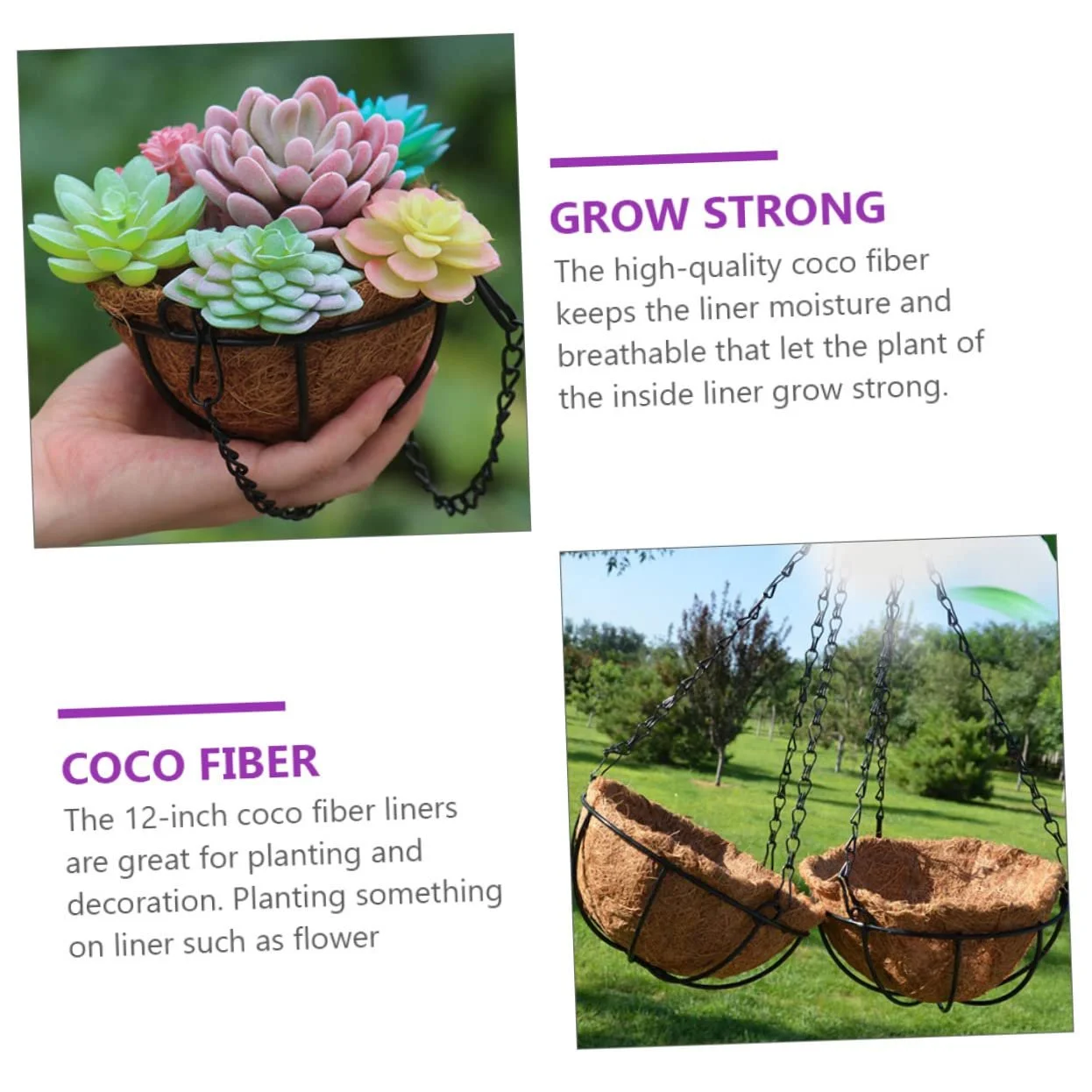 Набір вкладишів з кокосового волокна HEMOTON 1 комплект, фото №3