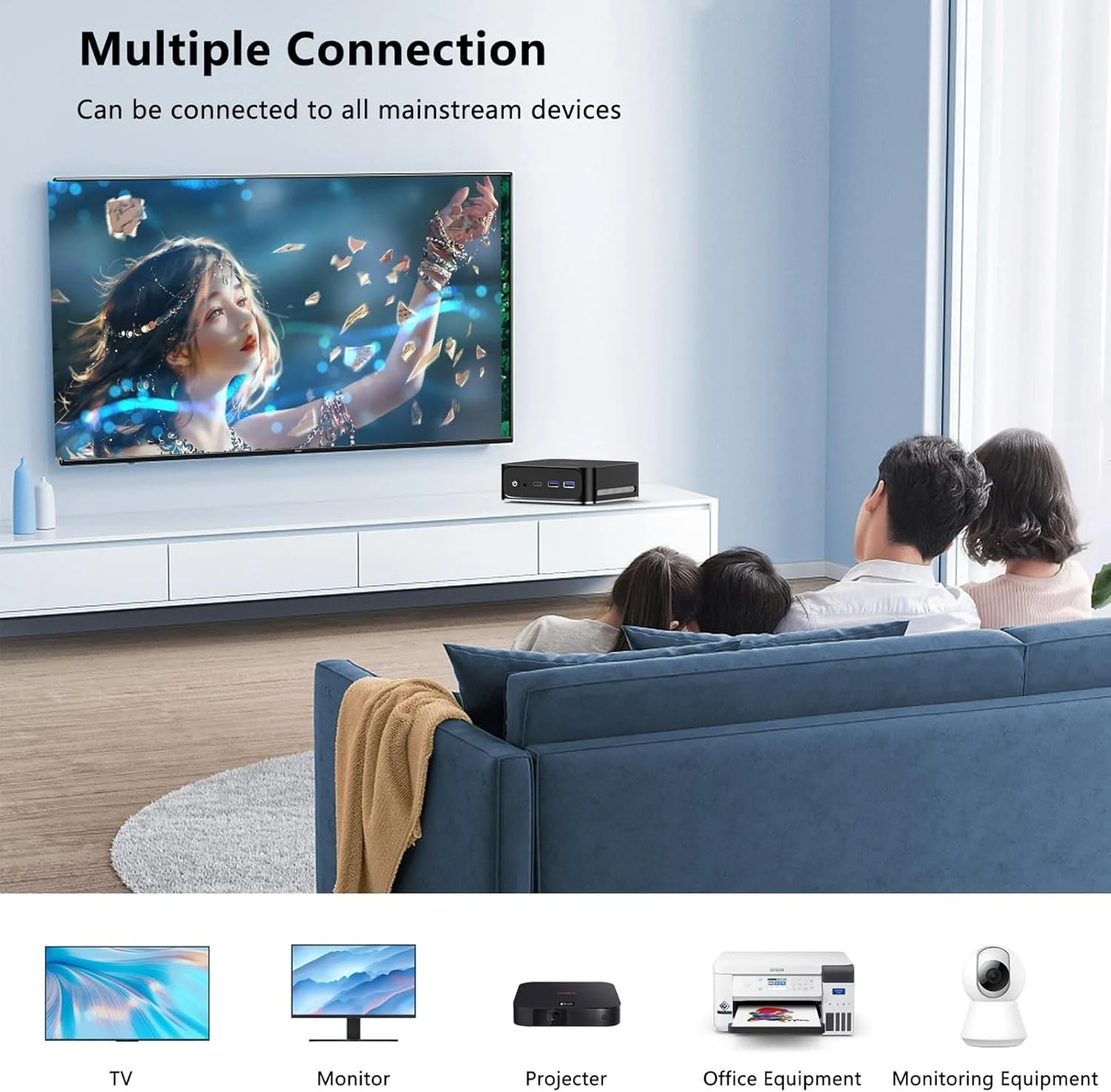 Міні ПК NIAKUN Intel N95 / RAM 16GB / SSD 512GB / Intel UHD Graphics / 2 x HDMI / LAN / Wi-Fi 5 / Bluetooth 4.2 / Windows 11 / Чорний, фото №7 Міні ПК NIAKUN Intel N95 / RAM 16GB / SSD 512GB / Intel UHD Graphics / 2 x HDMI / LAN / Wi-Fi 5 / Bluetooth 4.2 / Windows 11 / Чорний, фото №7