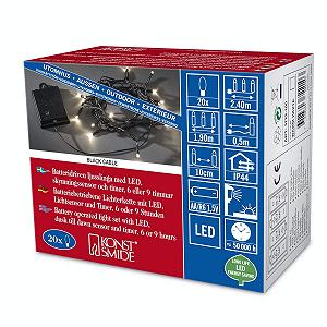 Гирлянда Konstsmide Micro-Fairy 20 LED теплый белый - Фото 1
