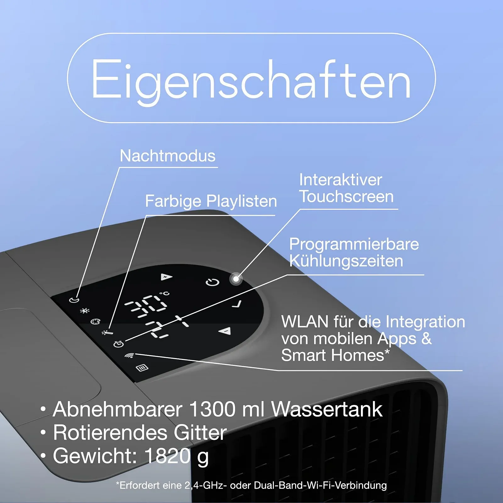 Мобильный кондиционер Evapolar evaSMART EV-3000 3м² Белый, фото №4