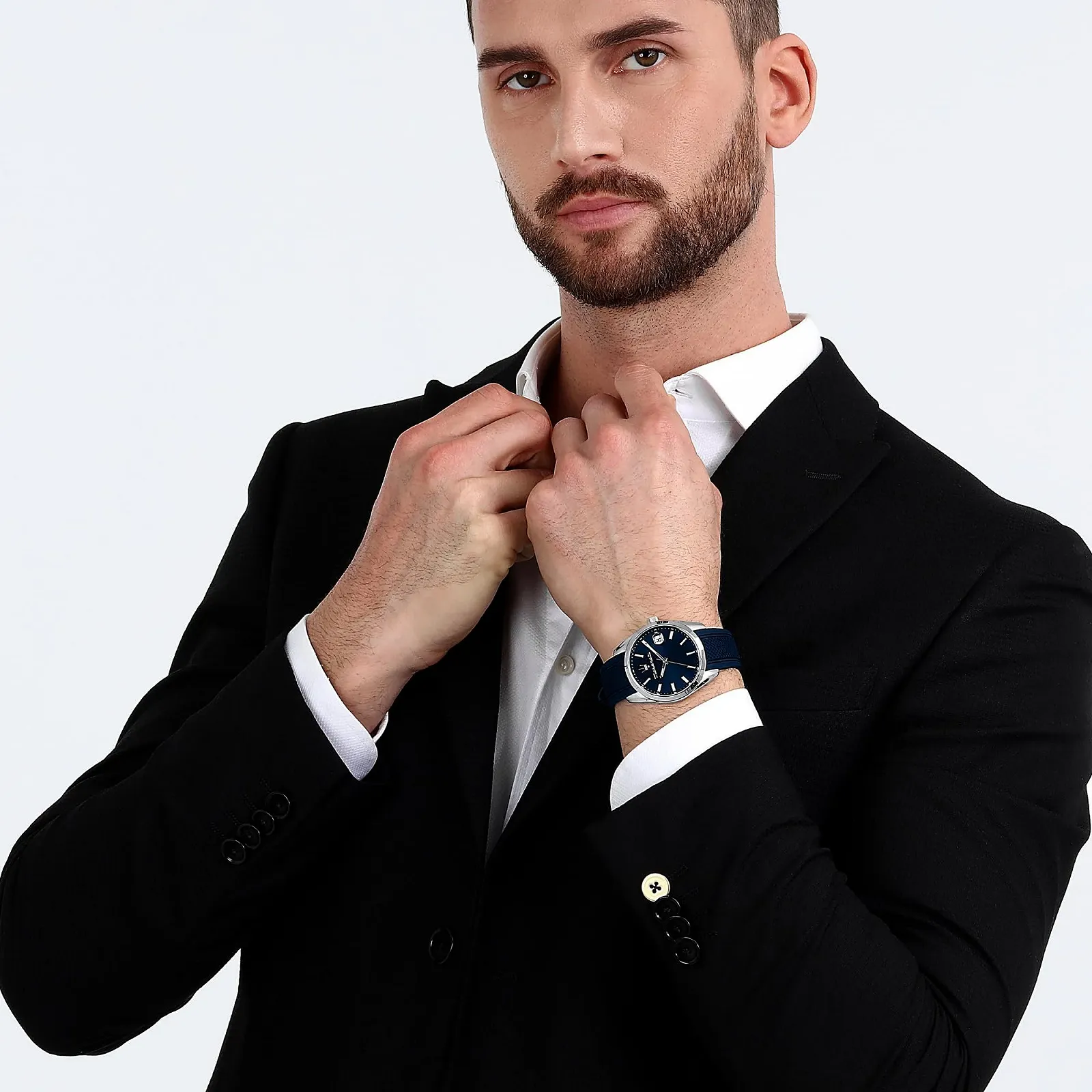 Часы Maserati Attrazione Мужские Кварцевый Механизм, синий, Ремешок., фото №4 Часы Maserati Attrazione Мужские Кварцевый Механизм, синий, Ремешок., фото №4