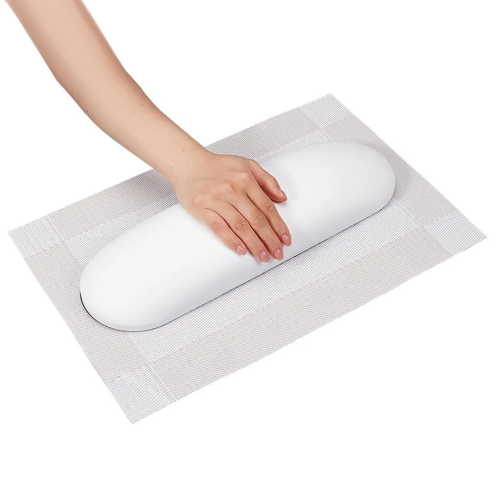 Підставка для рук для манікюру PH PandaHall Біла, подушка, тримач, шкіра + килимок, 1 шт, фото №1 Підставка для рук для манікюру PH PandaHall Біла, подушка, тримач, шкіра + килимок, 1 шт, фото №1