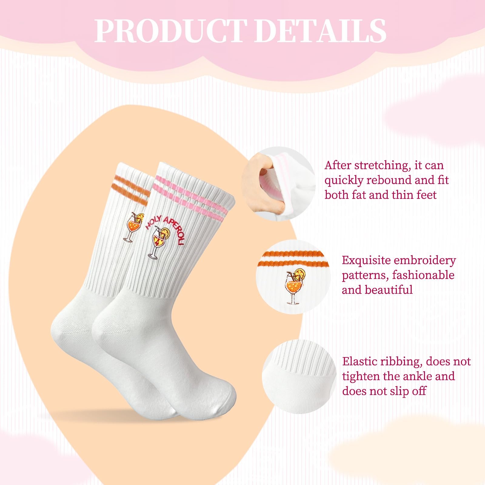 Носки Без Бренда Спортивные Белые (2 пары), фото №7