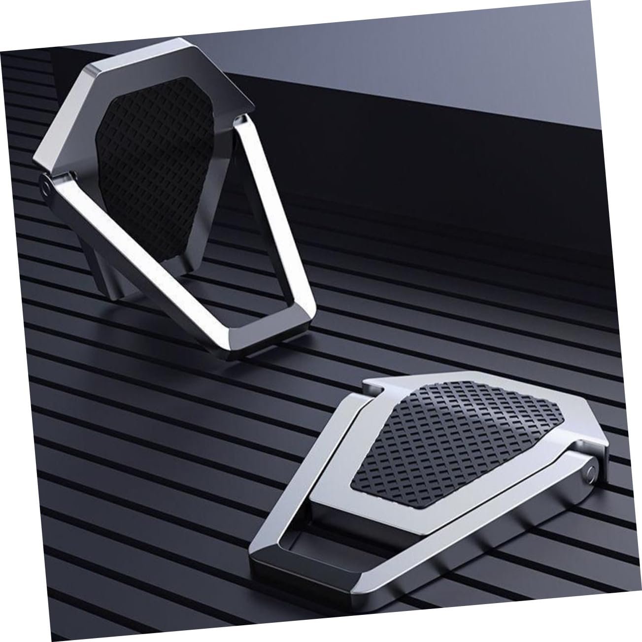 Підставка для ноутбука складана портативна ергономічна для кращої постави покращене охолодження відкрита конструкція, 4 шт, фото №5