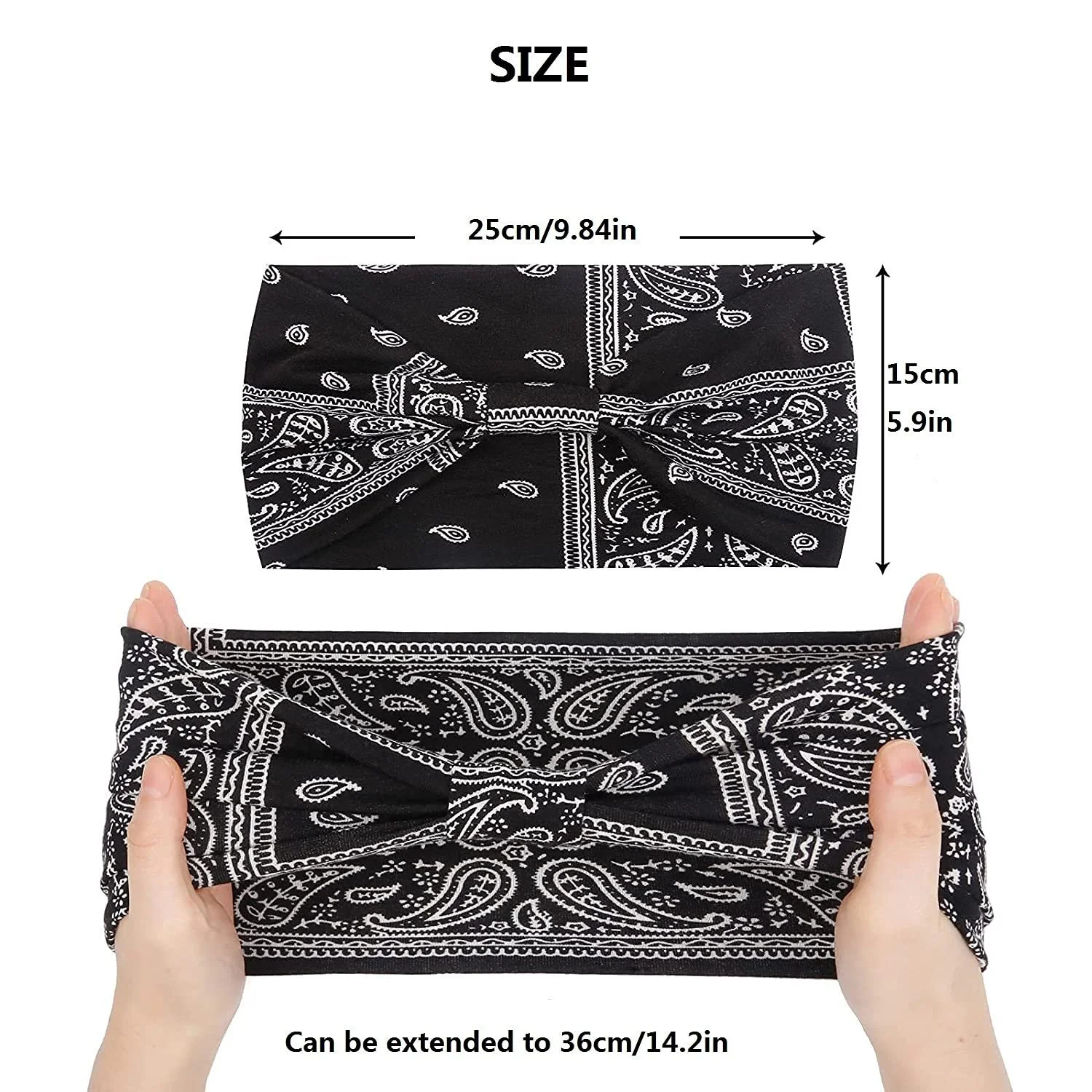 Пов'язка на голову Жіноча Широка, фото №2