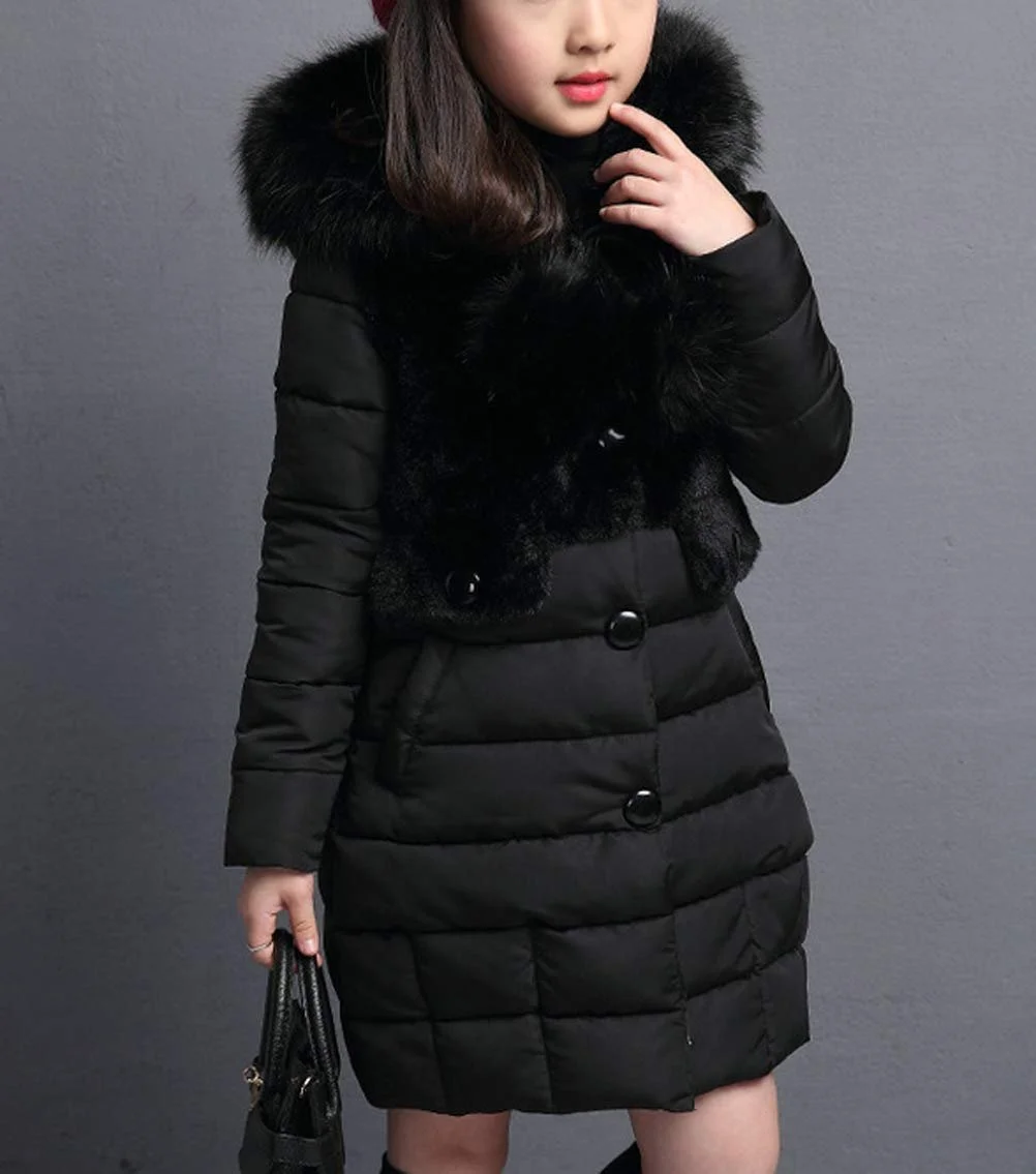 Зимова пухова куртка для дівчаток Princess, зимове пальто, фото №3