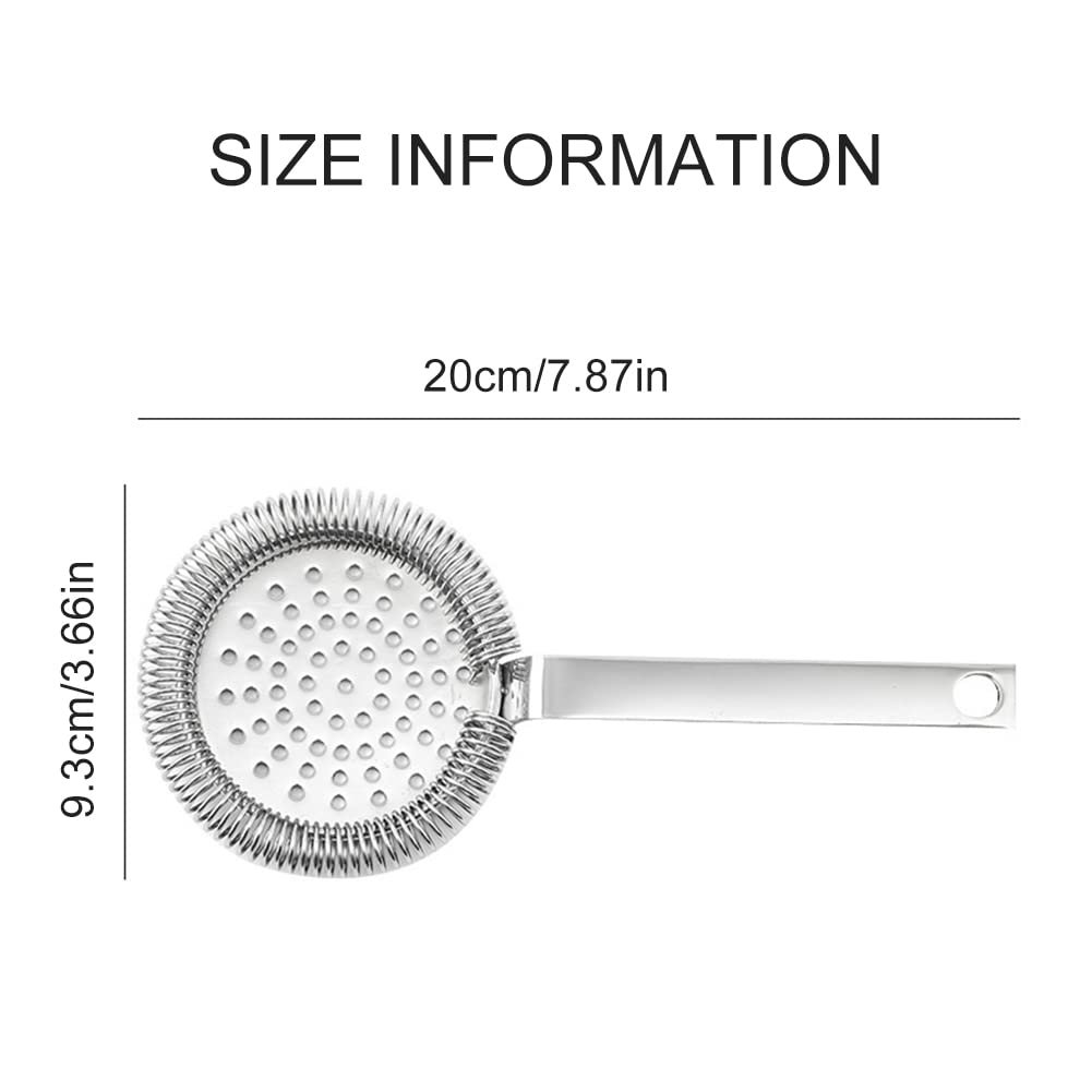 Стрейнер для коктейлів Bar Strainer з нержавіючої сталі, срібний, в упаковці, фото №2