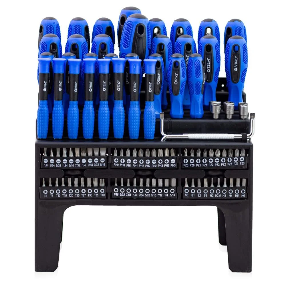 Набір викруток та біт Bituxx 100 одиниць PH T10-T30 H2-H6 Магнітні наконечники, фото №3
