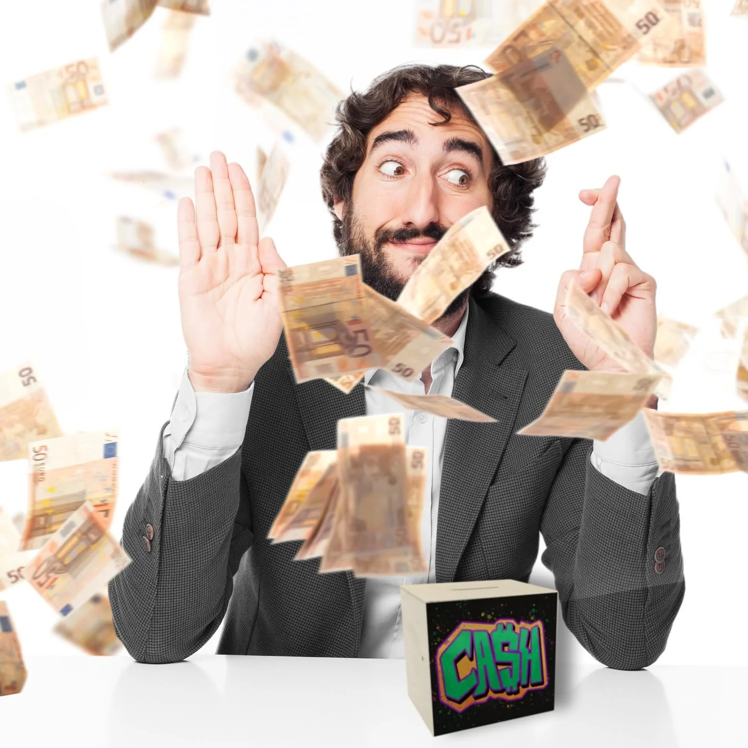 Скарбничка Cash Graffiti дерев'яна з мотивом графіті, фото №7