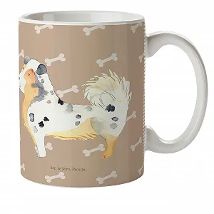 Кухоль Дитячий Mr. & Mrs. Panda Австралійська Вівчарка Візерунок в Клітинку - Фото 1