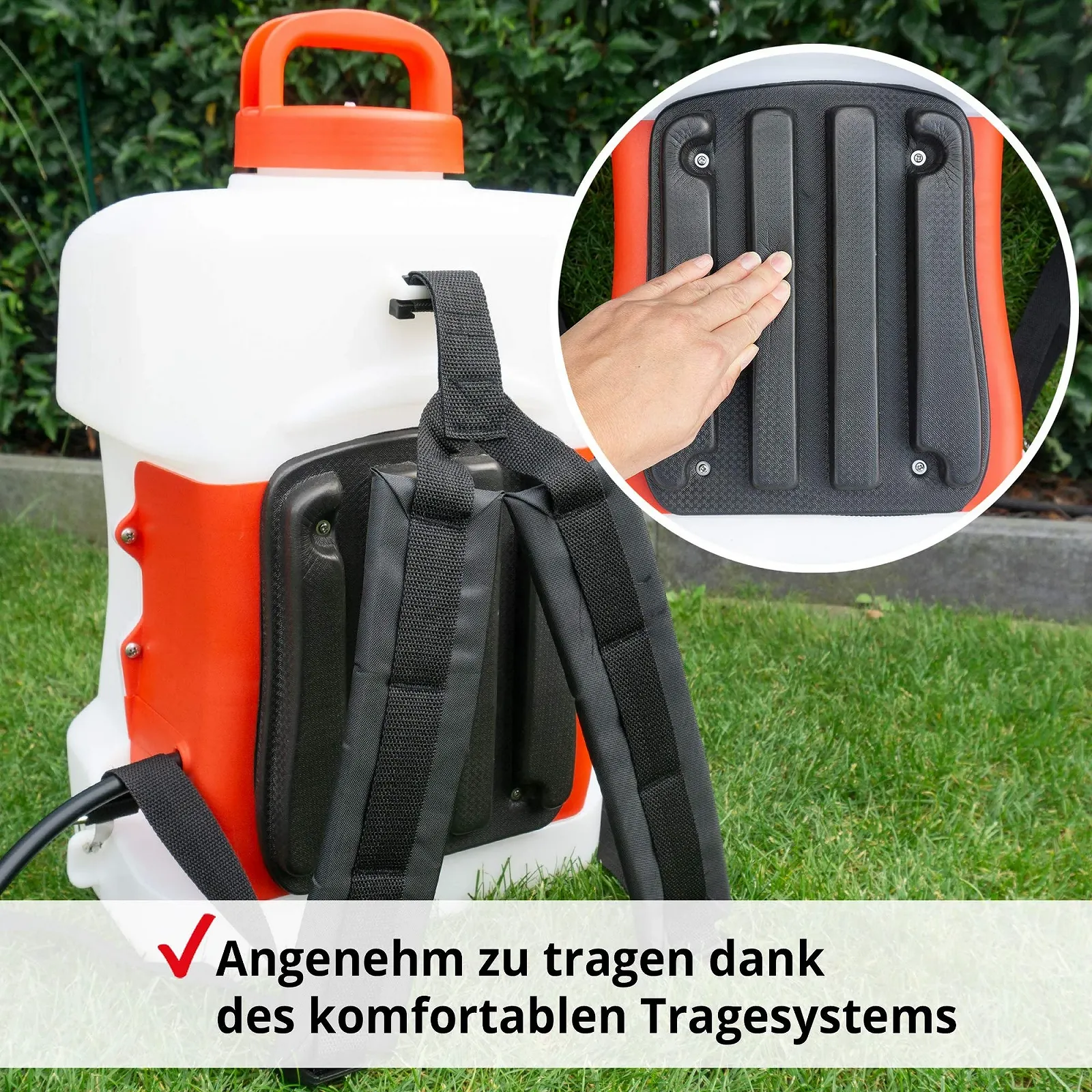Акумуляторний ранцевий обприскувач Hecht Strong 2.5 Ah 16 L 3 форсунки 2.5 bar, фото №3