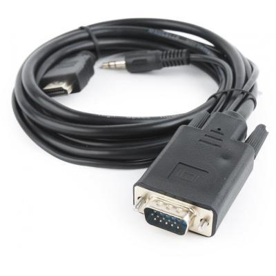 Переходник HDMI to VGA 3.0m Cablexpert (A-HDMI-VGA-03-10), фото №2