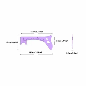 Трафарет для підводки perfk Фіолетовий synthetic.ua - Фото 1