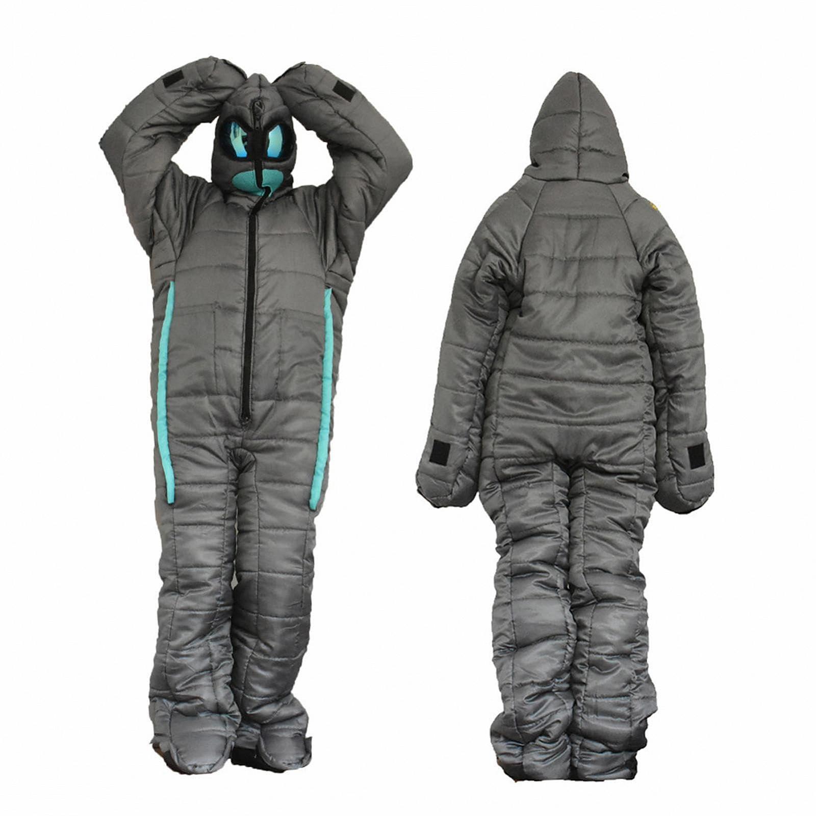 Спальный мешок Portable Waterproof Human Compact Full Body Alien Zipper Design Mummy Camping с рукавами и ногами, фото №6