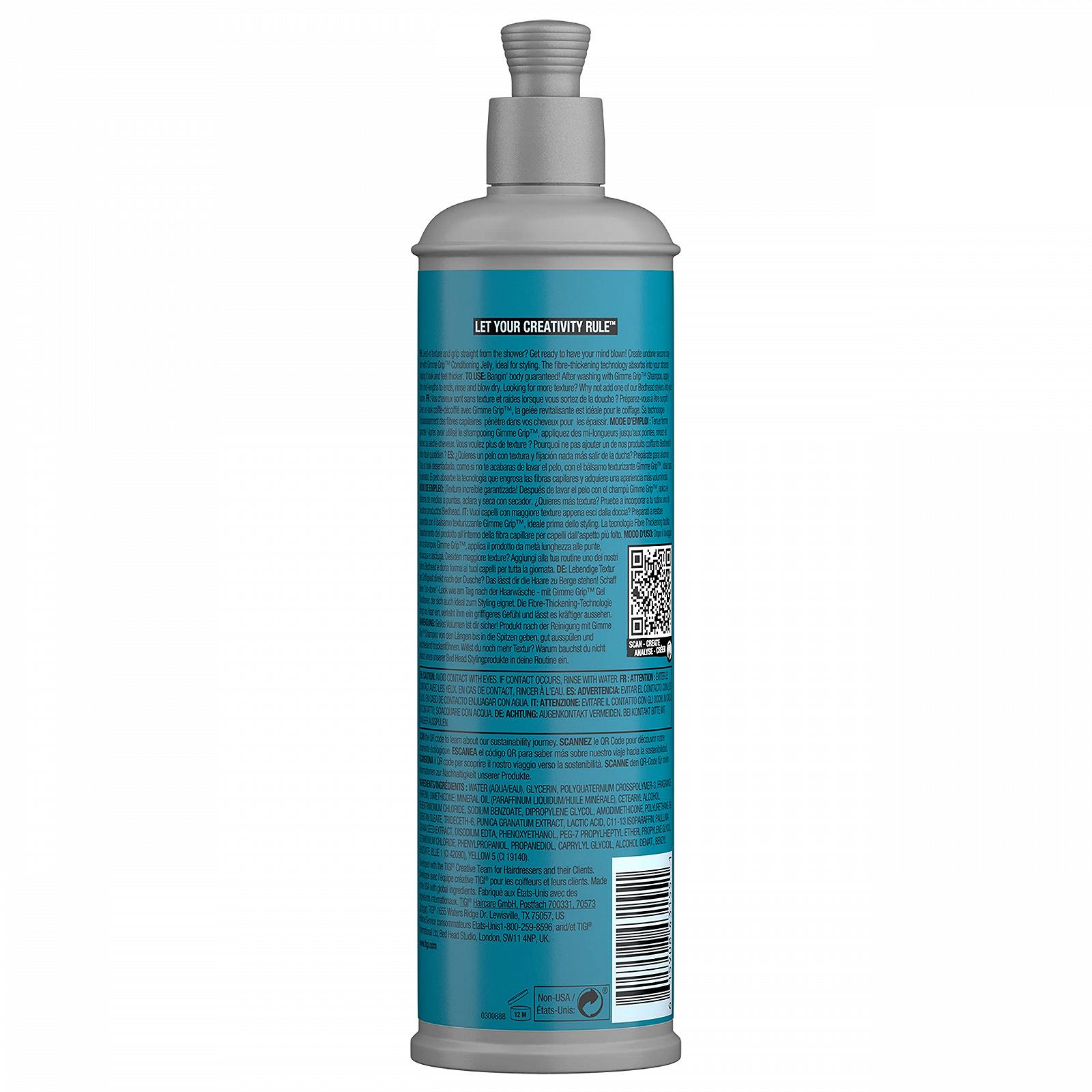 Jelly TIGI Head Gimme Grip Texturizing Conditioning 400 мл Без запаха, фото №2