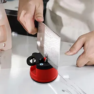 Точильний камінь портативний з присоскою для ножів та ножиць Нековзкий synthetic.ua - Фото 1