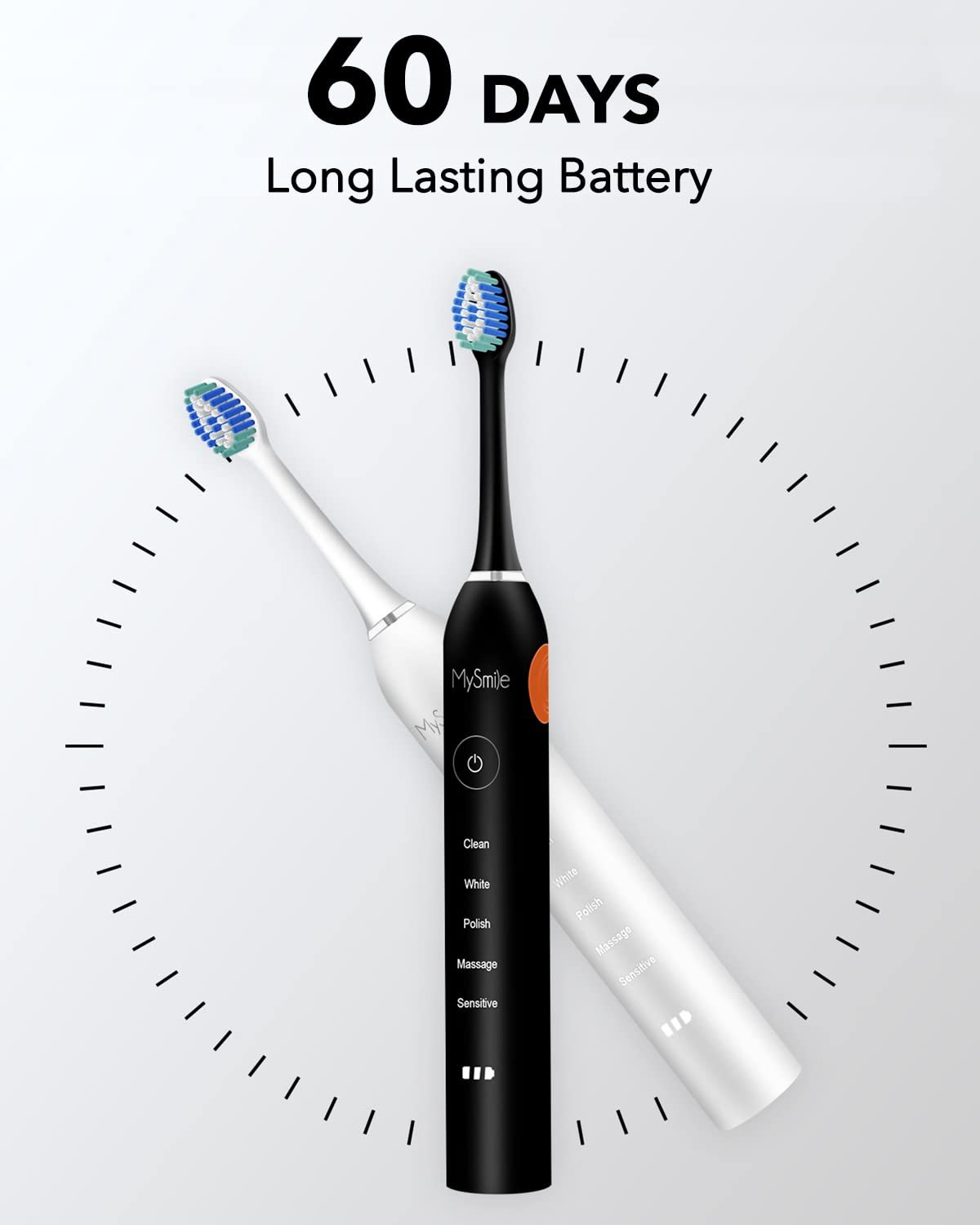 Электрическая Зубная Щетка MySmile Звуковая 48000VPM, фото №5