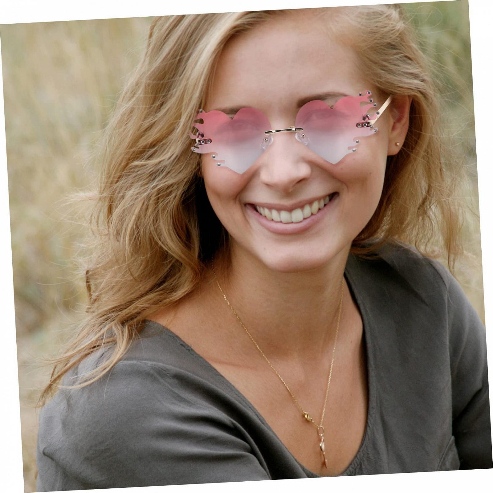 Сонцезахисні окуляри PACKOVE 5 пар, полум'яні, для жінок та чоловіків, модні, фото №6