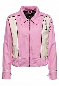 Женская куртка Gabardine Queen Kerosin Regular Fit Vintage Розовый Rockabilly Speedway Queens 1955 - Фото 1