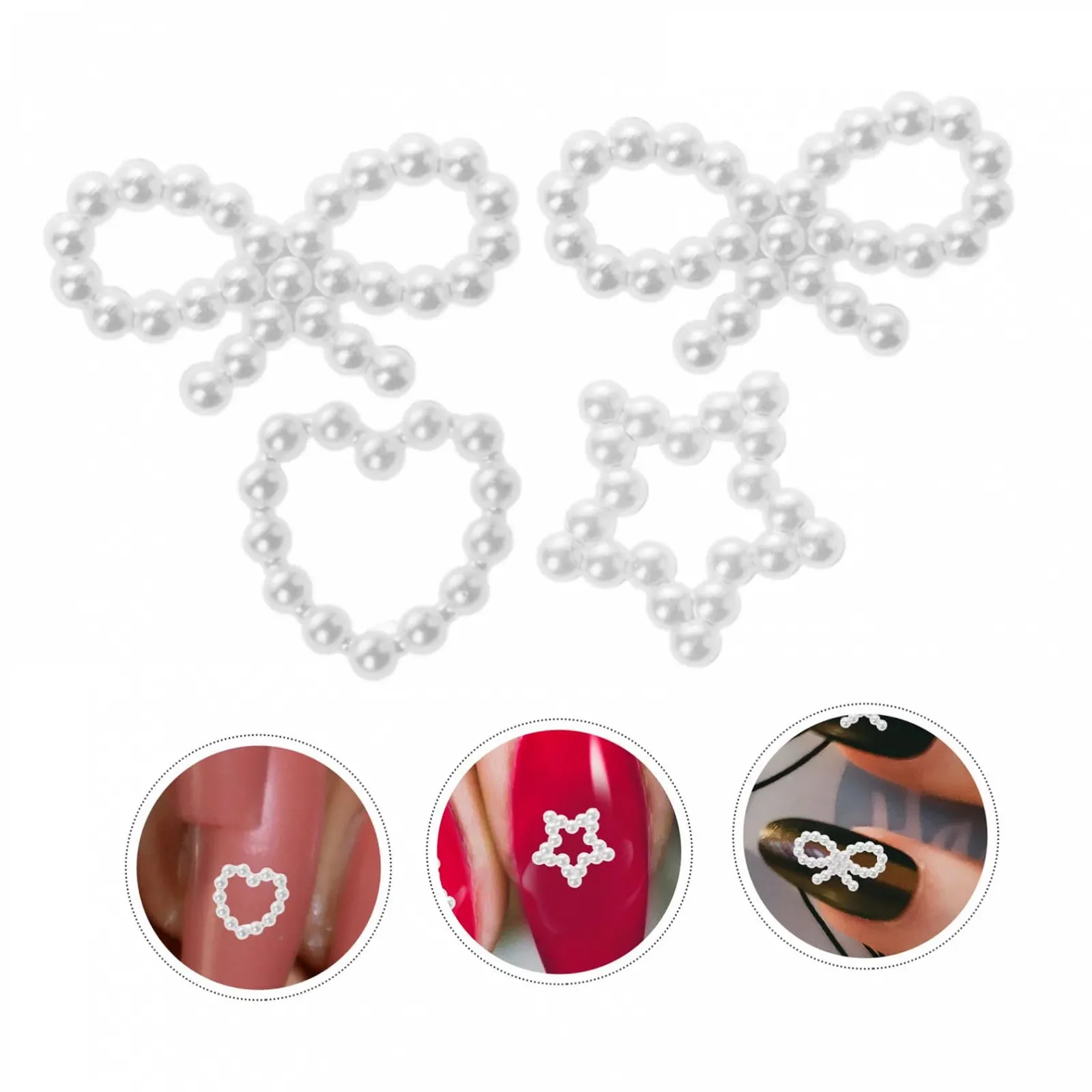 Бусины для ногтей Healvian, 1 коробка, фото №8