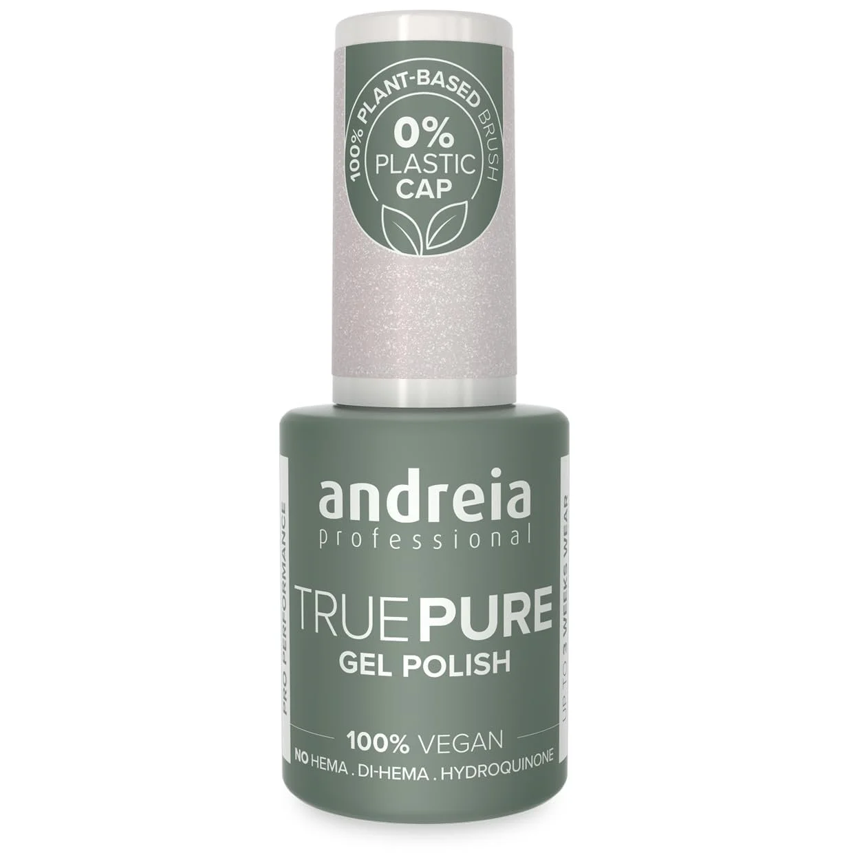 Гель-лак Andreia True Pure T03 Белый с блестками, фото №1 Гель-лак Andreia True Pure T03 Белый с блестками, фото №1