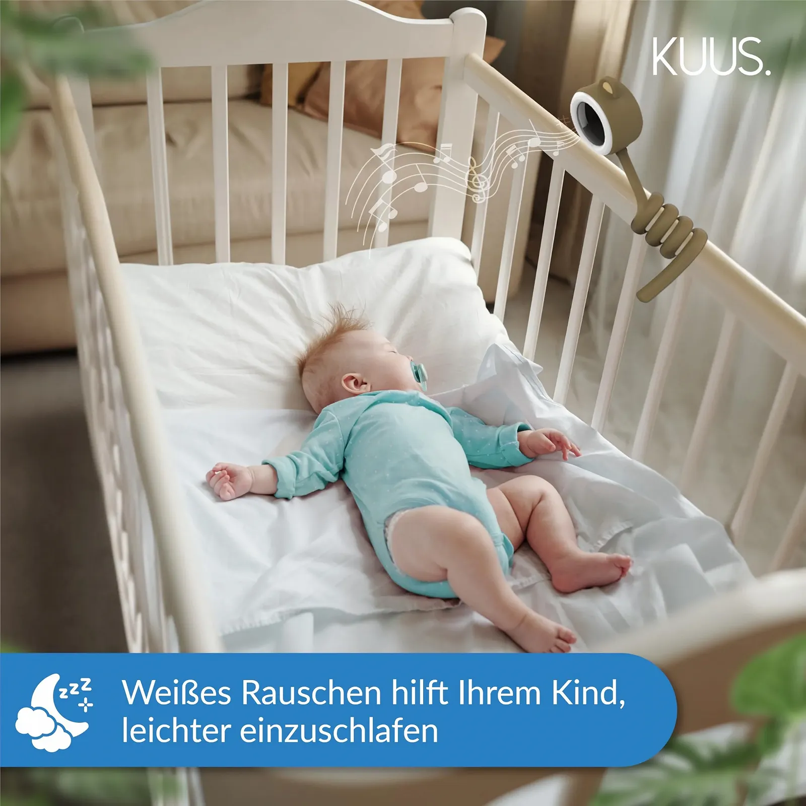 Відеоняня KUUS. 2K WiFi App Night Light White Noise Sleep Aid Baby Camera, фото №3 Відеоняня KUUS. 2K WiFi App Night Light White Noise Sleep Aid Baby Camera, фото №3