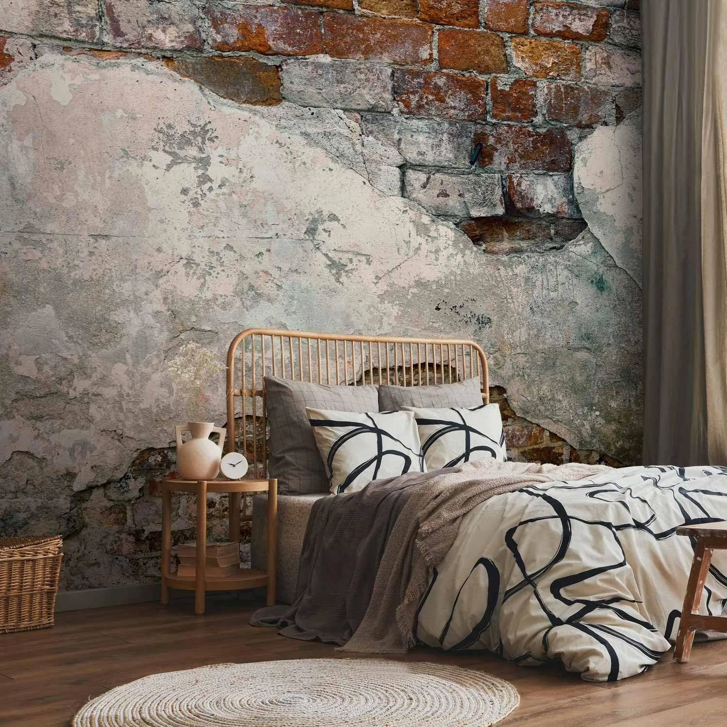 Фотошпалери murando Brick Wall флізелінові Цегла 350 x 256 см 3D-ефект, фото №5